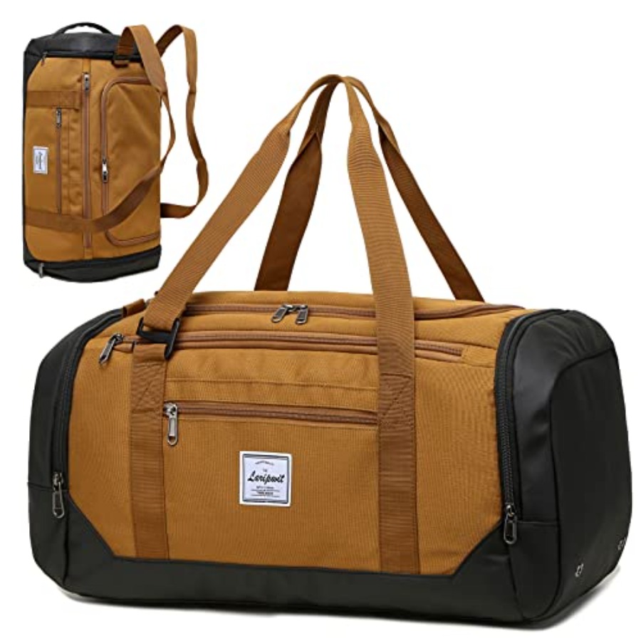 Weekender Bag Duffle - กระเป๋าเดินทางแบบดัฟเฟิลสำหรับผู้ชาย ขนาด 40 ลิตร กระเป๋ากีฬาขนาดกลางพร้อมช่องใส่ของเปียกและช่องใส่รองเท้า กระเป๋าเป้สะพายหลังสำหรับเดินทางช่วงสุดสัปดาห์หรือค้างคืน