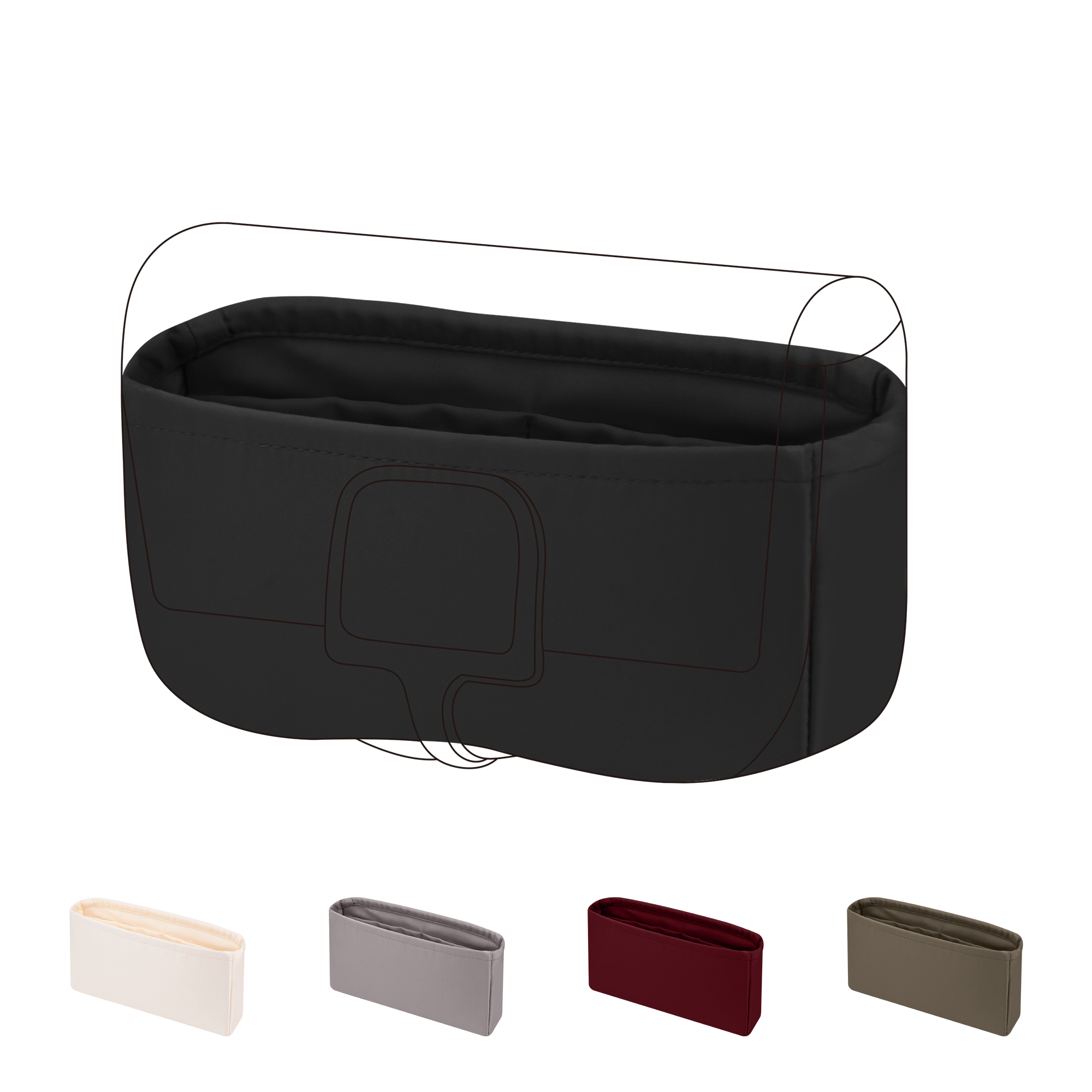Luxury Bags Hermes - DGAZ Silky Purse Organizer Insert เหมาะสำหรับกระเป๋า