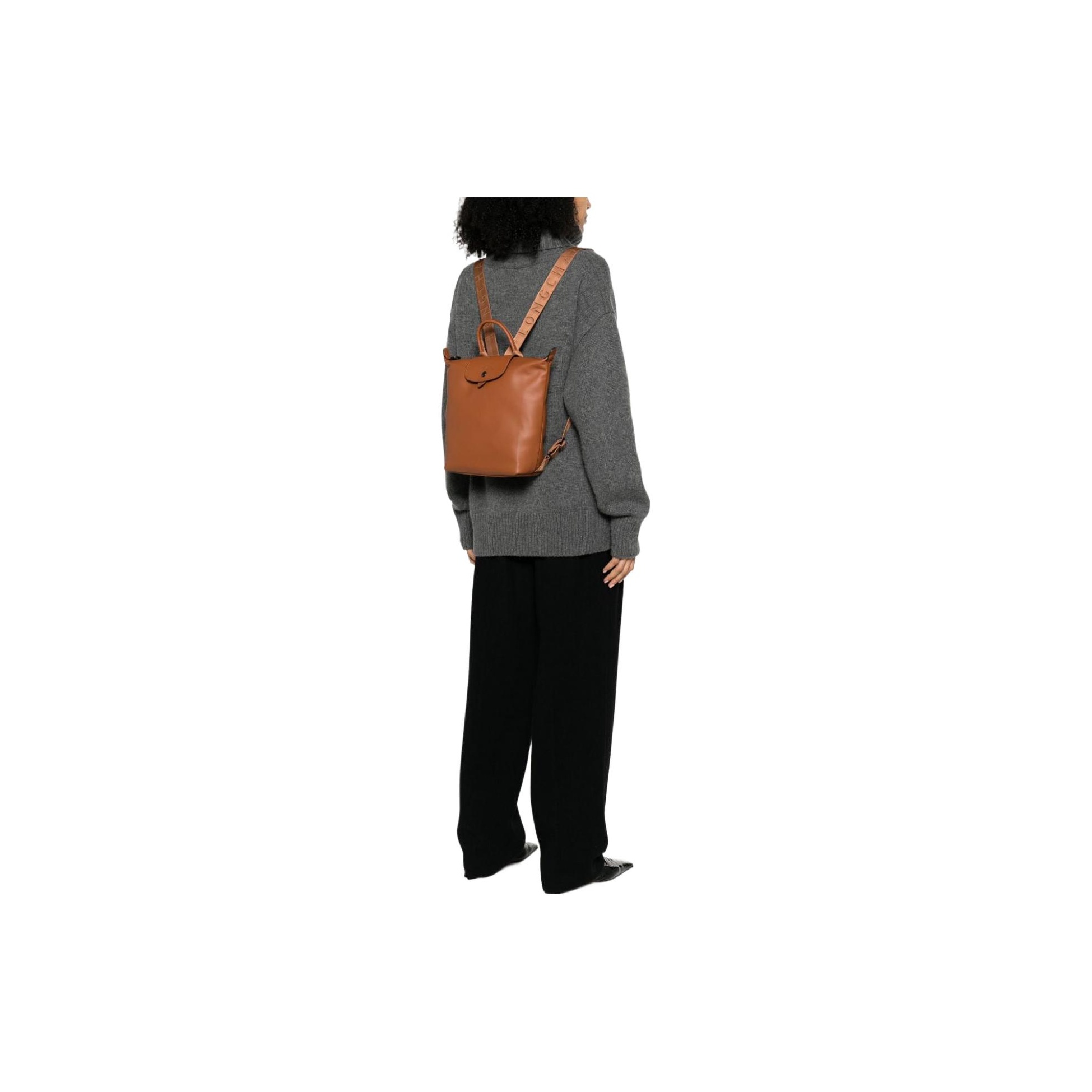 Genuine Leather Backpack - LONGCHAMP Le Pliage Xtra กระเป๋าถือหนังวัว, กระเป๋าเป้,