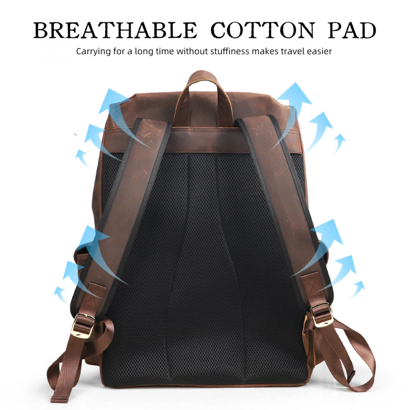 สินค้าใหม่กระเป๋าเป้สะพายหลังห - Genuine Leather Backpack บทวิจารณ์และราคา