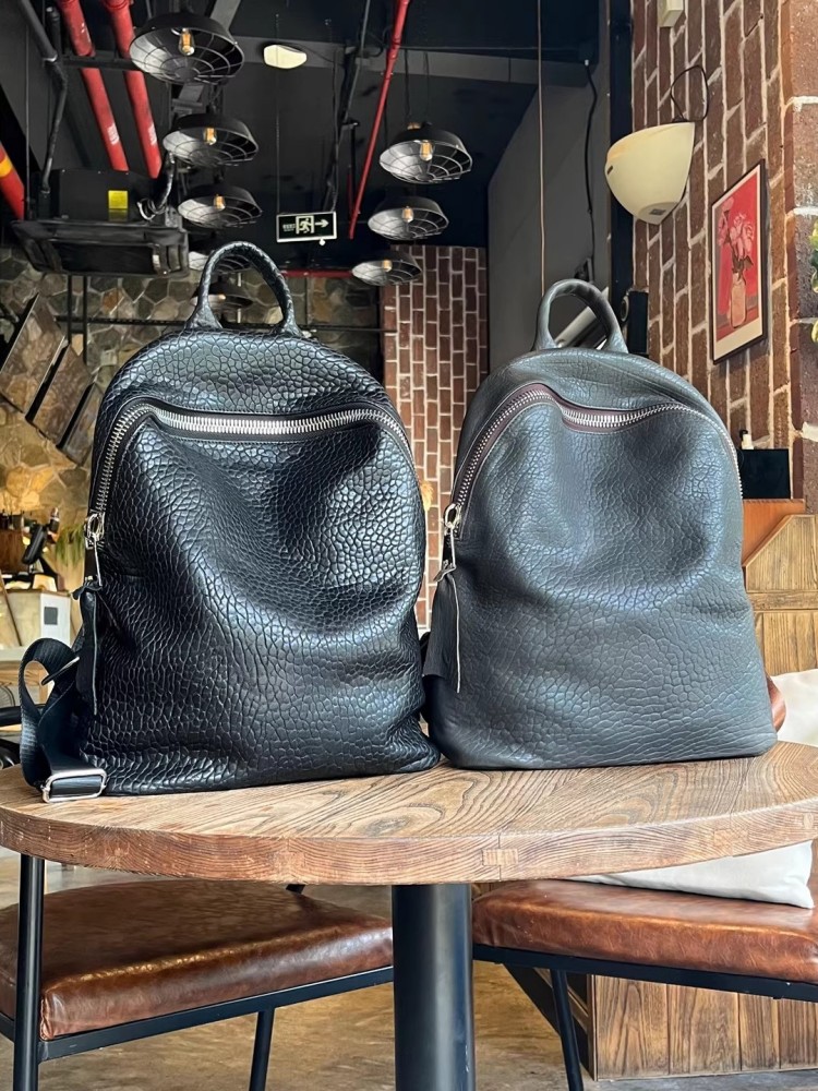 กระเป๋าเป้สะพายหลังหนังแกะธรรม - Genuine Leather Backpack บทวิจารณ์และราคา