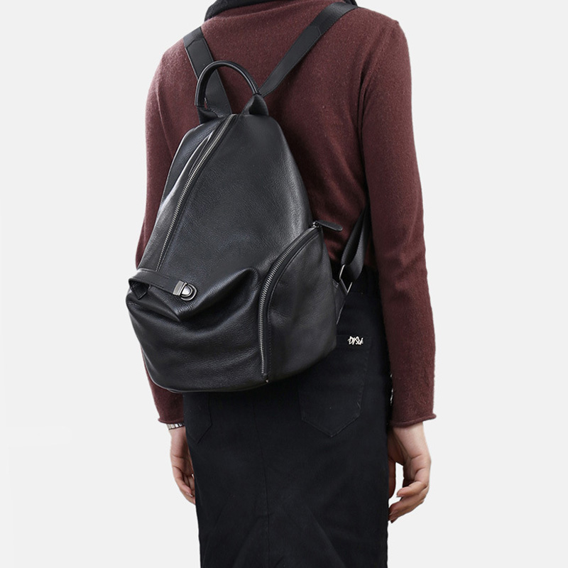 Zency ของแท้หนัง Anti-Theft กร - Genuine Leather Backpack บทวิจารณ์และราคา