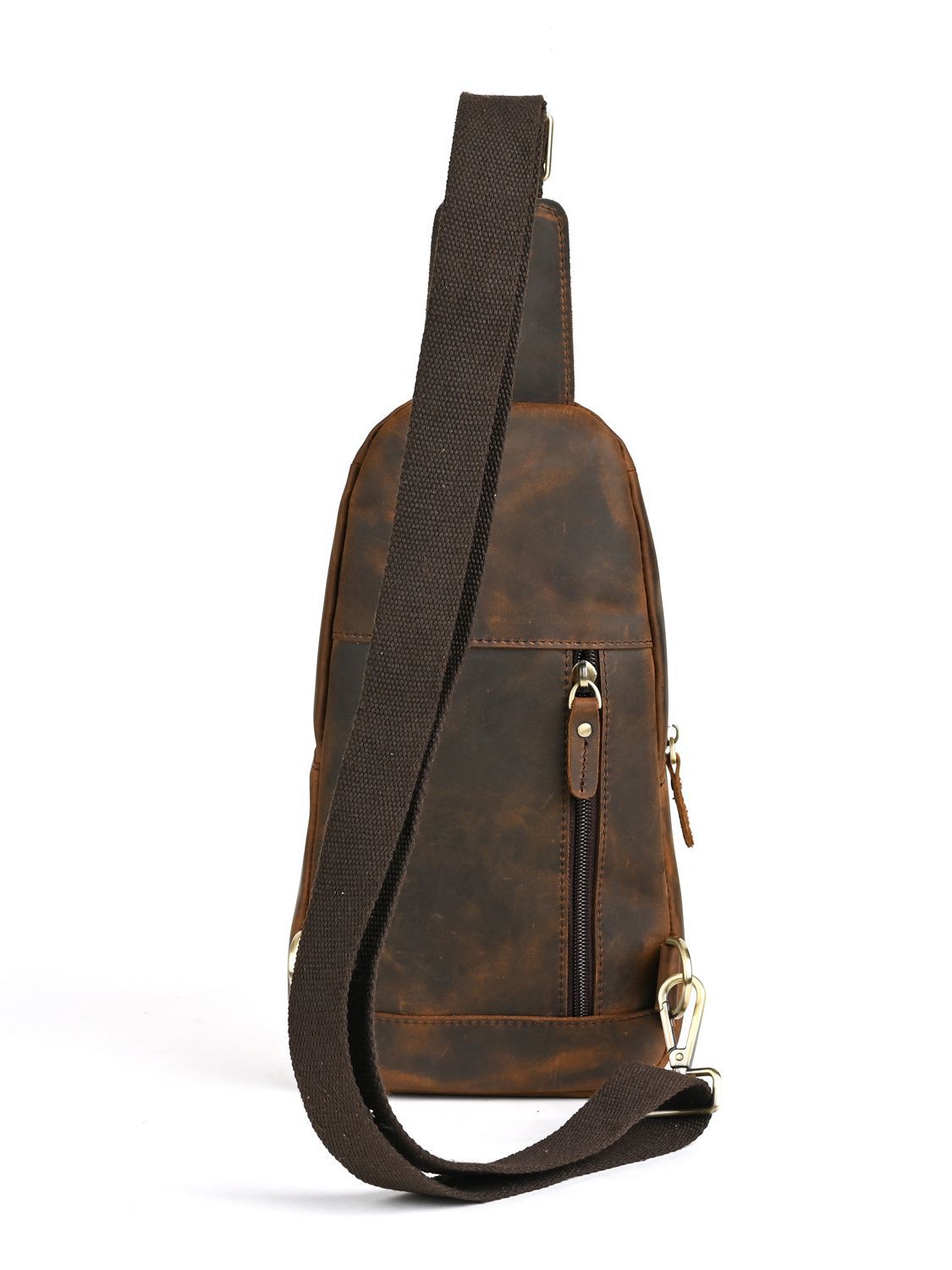 ดีไซเนอร์หรูหรากระเป๋าคาดหน้าอ - Genuine Leather Backpack บทวิจารณ์และราคา