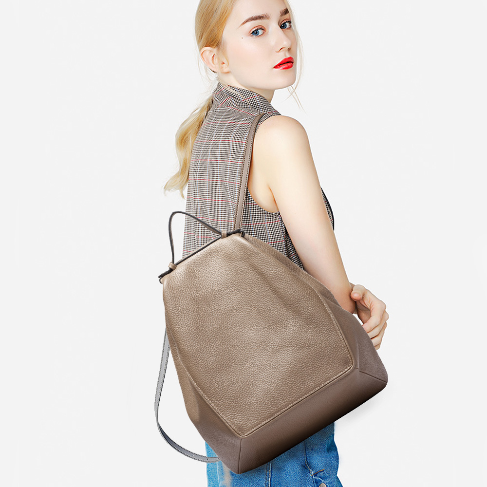 Zency ผู้หญิง 100% ของแท้หนัง  - Genuine Leather Backpack บทวิจารณ์และราคา