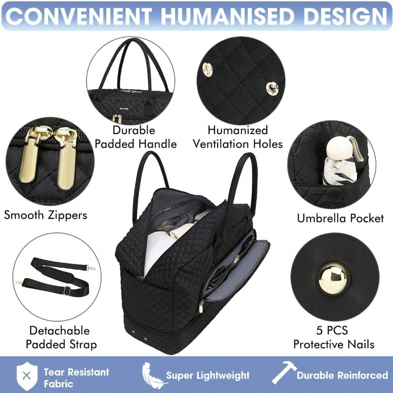 กระเป๋าเดินทางขนาดใหญ่สำหรับผู - Weekender Bag Duffle บทวิจารณ์และราคา