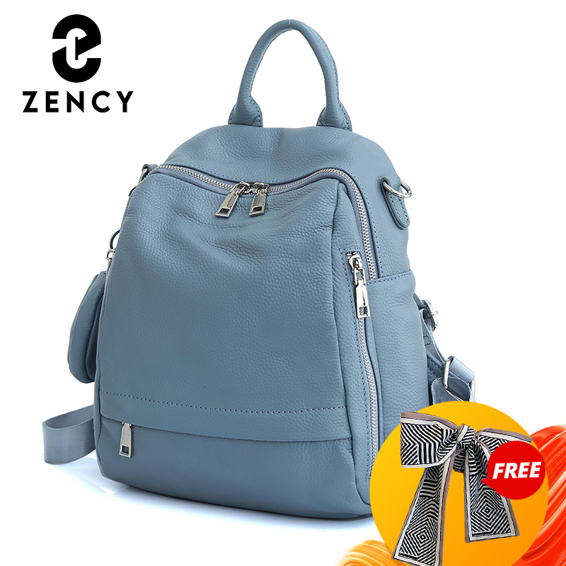 เซนซี่กระเป๋าเป้สะพายหลังหนังแ - Genuine Leather Backpack บทวิจารณ์และราคา
