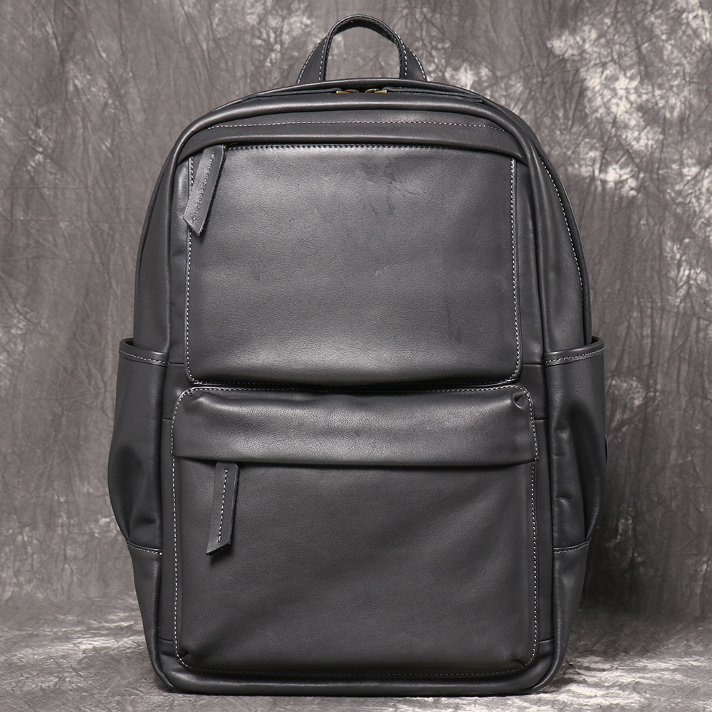 กระเป๋าเป้สะพายหลังหนังแท้สำหร - Genuine Leather Backpack บทวิจารณ์และราคา