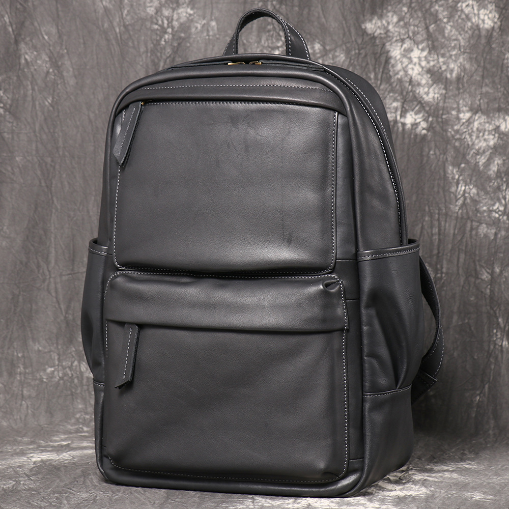 กระเป๋าเป้สะพายหลังหนังแท้สำหร - Genuine Leather Backpack บทวิจารณ์และราคา