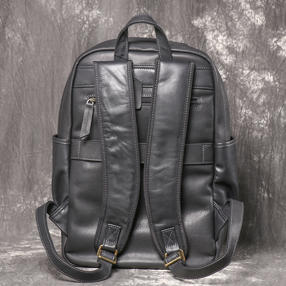 กระเป๋าเป้สะพายหลังหนังแท้สำหร - Genuine Leather Backpack บทวิจารณ์และราคา