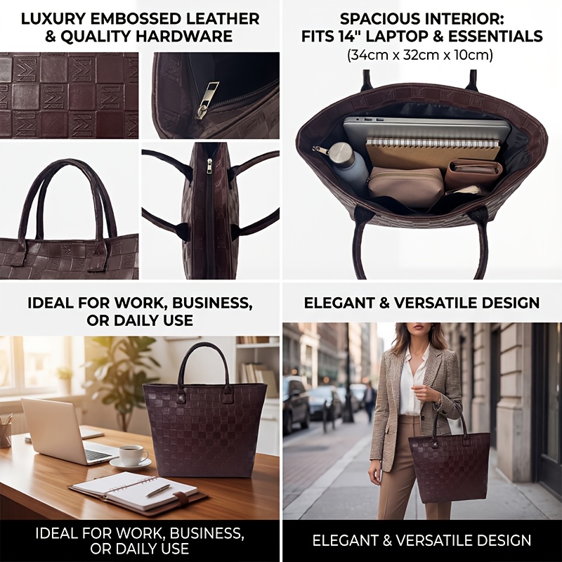 กระเป๋าโท้ทผู้หญิงลายควิลท์สีน - Luxury Bag Collection บทวิจารณ์และราคา