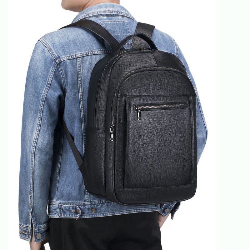 กระเป๋าหนังสะพายไหล่คู่สำหรับผ - Genuine Leather Backpack บทวิจารณ์และราคา