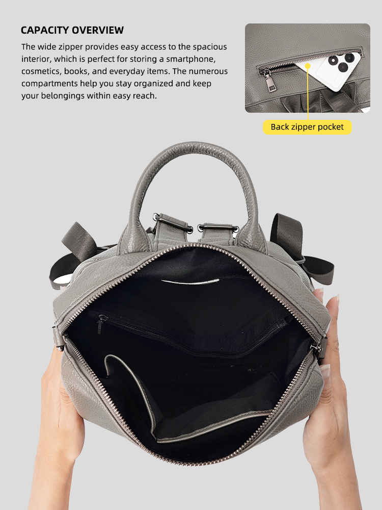 กระเป๋าเป้หนังแท้ Zency Premiu - Genuine Leather Backpack บทวิจารณ์และราคา