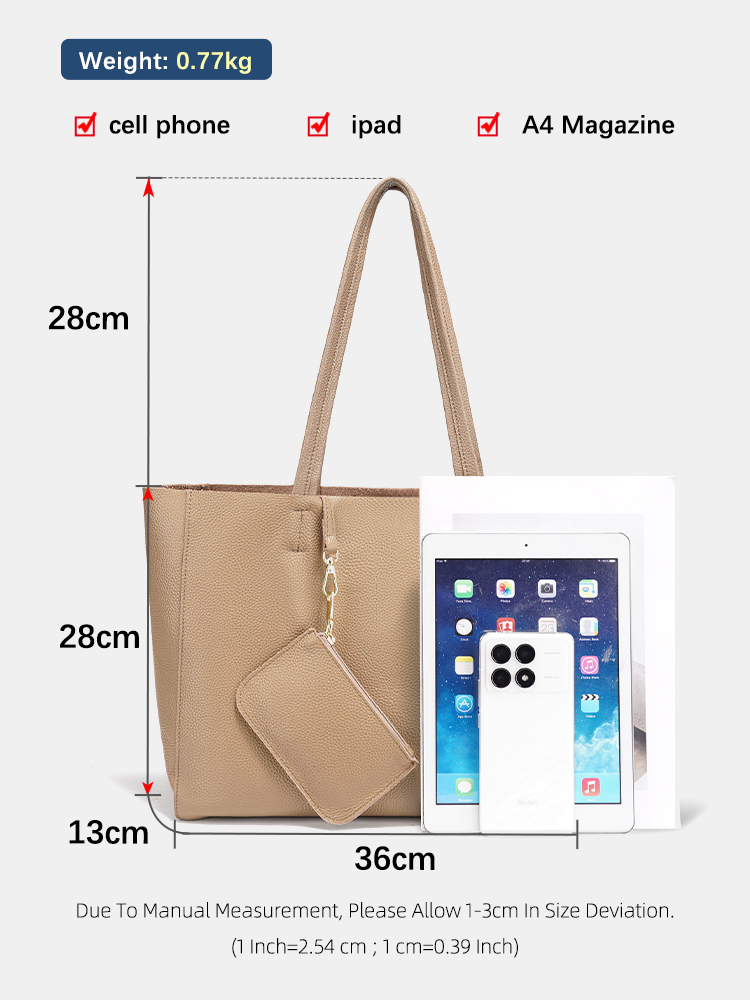 กระเป๋าถือขนาดใหญ่หนังแท้ Zenc - Luxury Bag Collection บทวิจารณ์และราคา