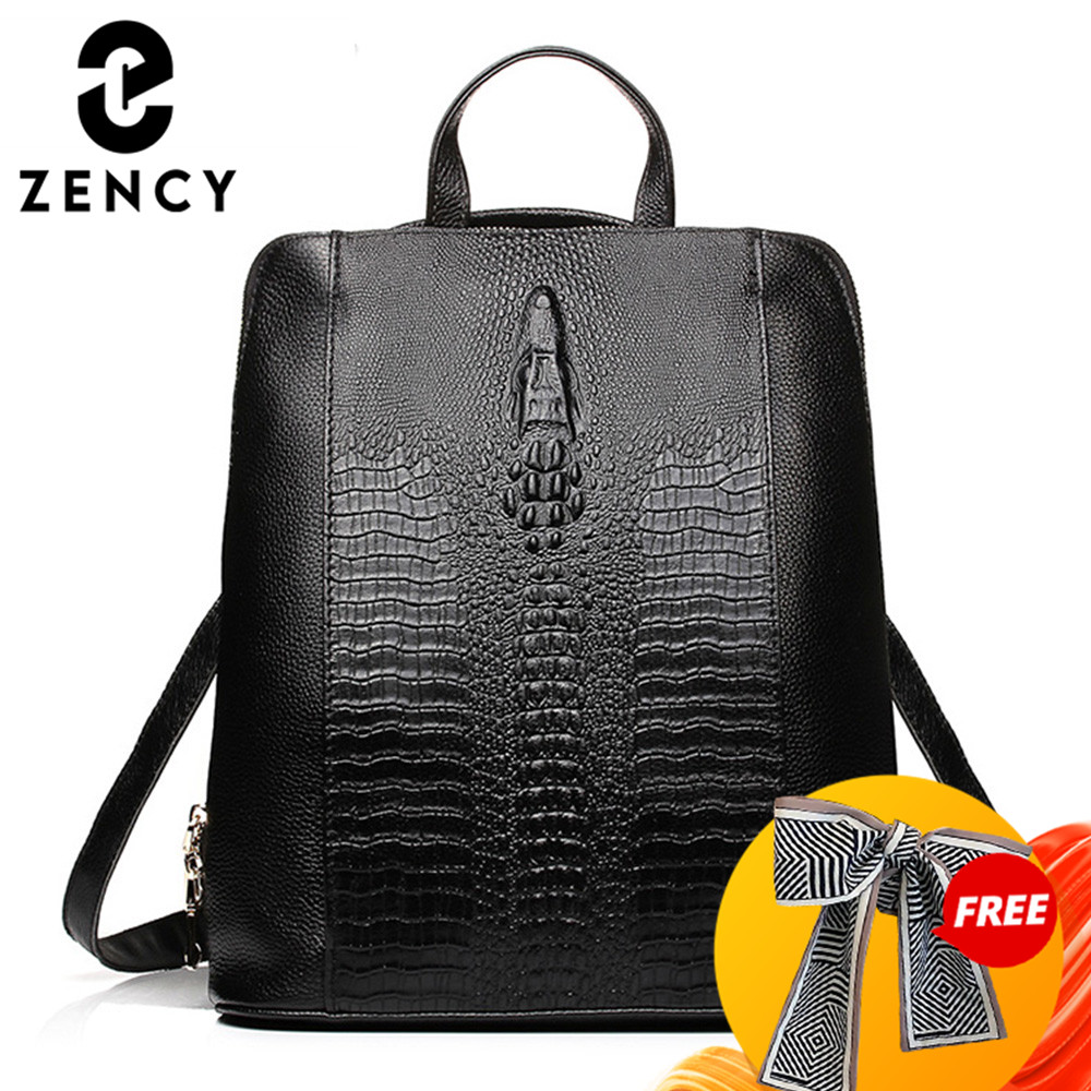 Zency 100% เป้หนังแท้สำหรับผู้ - Genuine Leather Backpack บทวิจารณ์และราคา