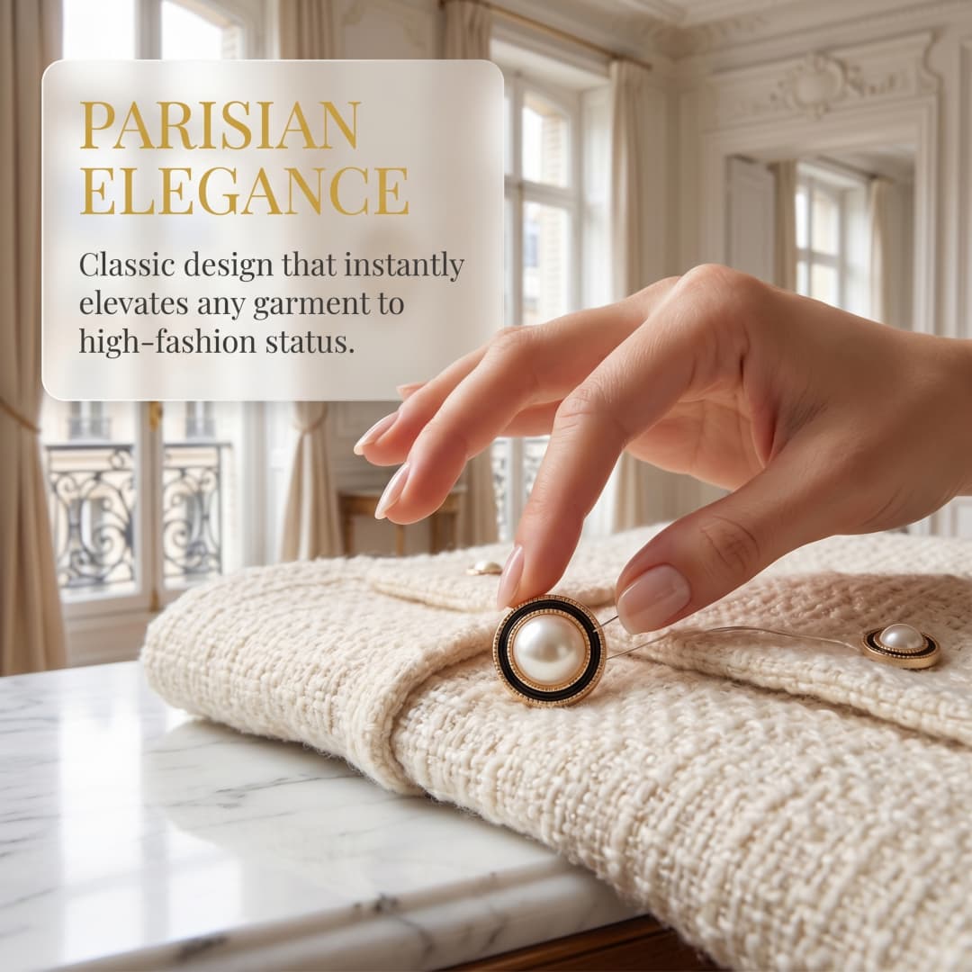 กระดุมเย็บผ้าโลหะประดับมุกหรูห - Luxury Bags Dry Clean บทวิจารณ์และราคา