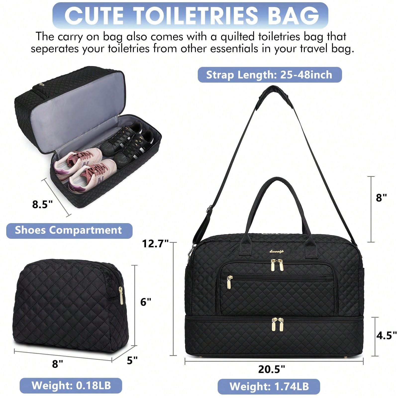 กระเป๋าเดินทางขนาดใหญ่สำหรับผู - Weekender Bag Duffle บทวิจารณ์และราคา