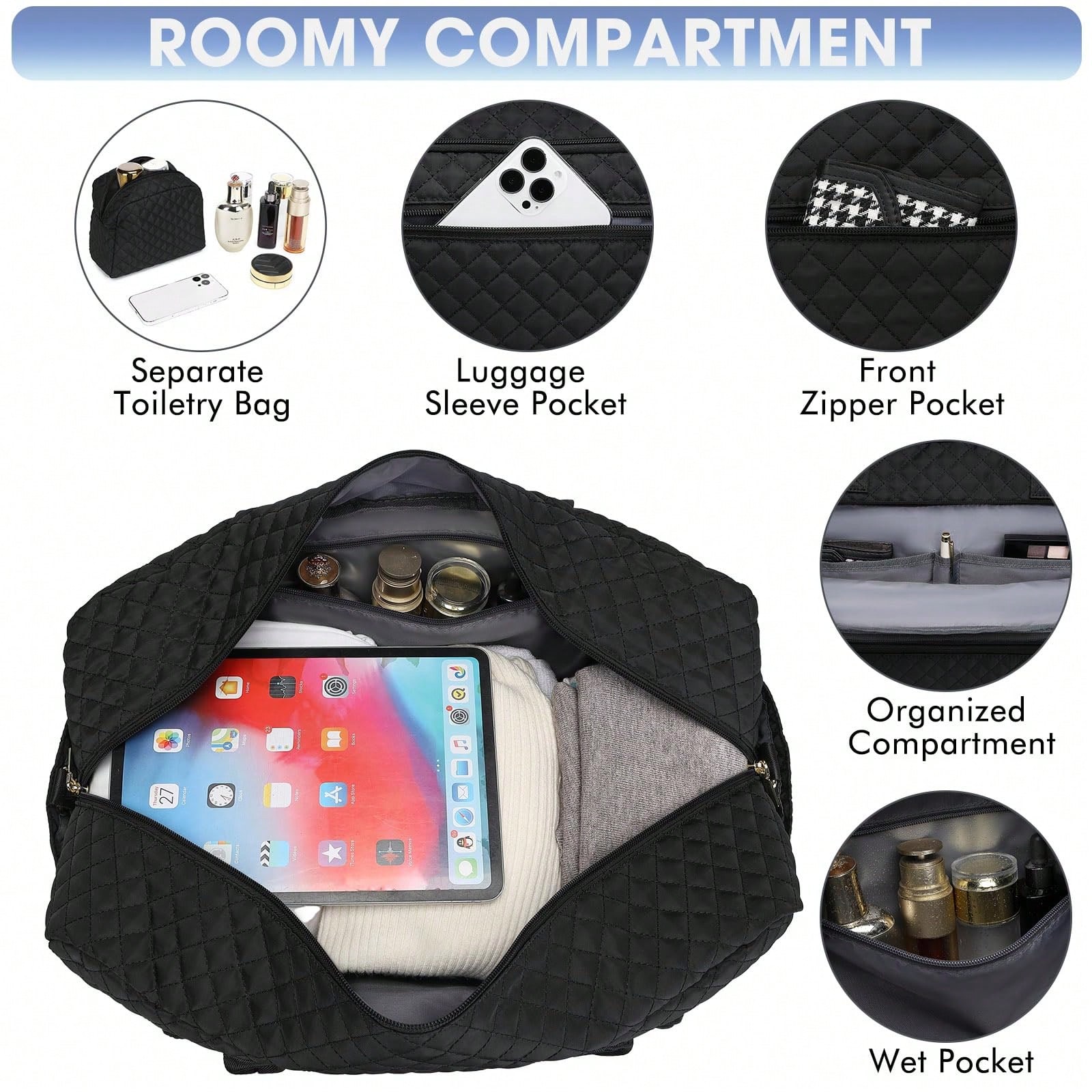 กระเป๋าเดินทางขนาดใหญ่สำหรับผู - Weekender Bag Duffle บทวิจารณ์และราคา