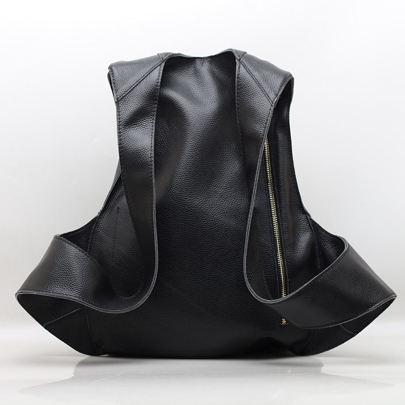 คลาสสิกกระเป๋าเป้สะพายหลังผู้ช - Genuine Leather Backpack บทวิจารณ์และราคา