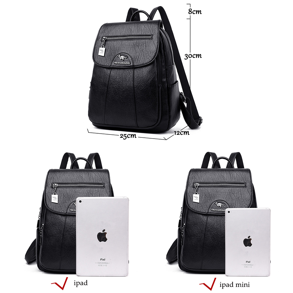กระเป๋าเป้สะพายหลังผู้หญิงรุ่น - Genuine Leather Backpack บทวิจารณ์และราคา