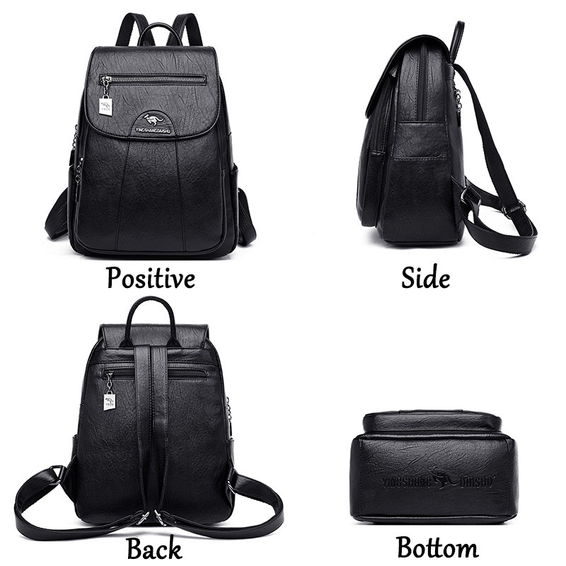 กระเป๋าเป้สะพายหลังผู้หญิงรุ่น - Genuine Leather Backpack บทวิจารณ์และราคา