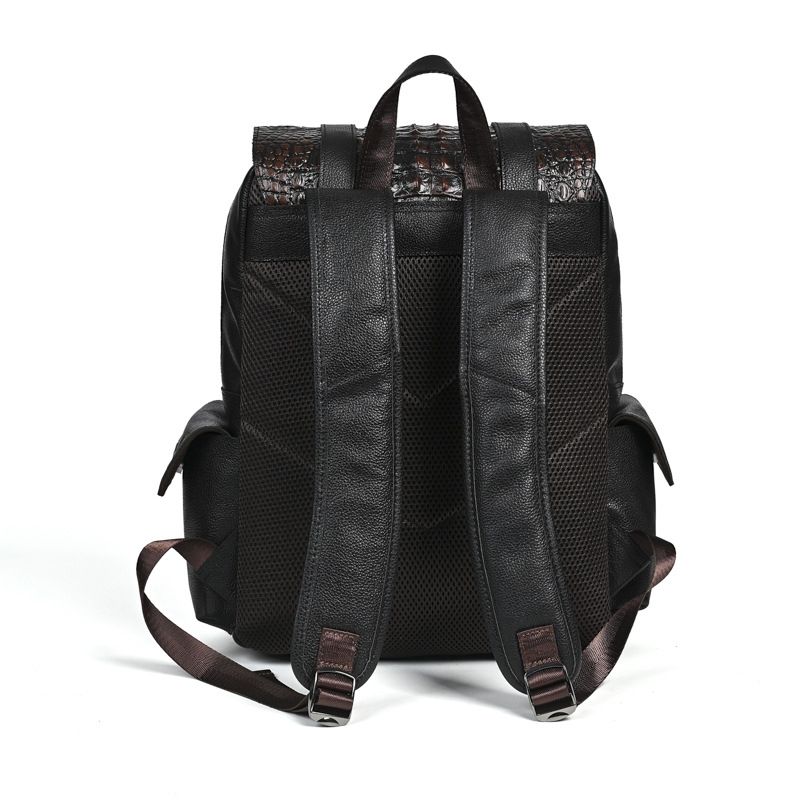 2026 ใหม่แฟชั่นอัลลิเกเตอร์แบร - Genuine Leather Backpack บทวิจารณ์และราคา