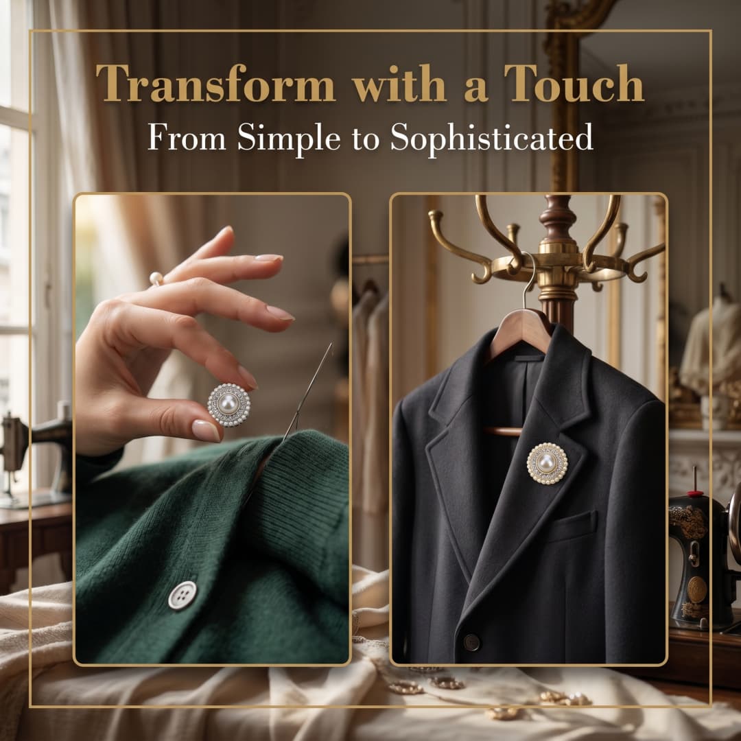 10 ชิ้น กระดุมโลหะประดับมุกและ - Luxury Bags Dry Clean บทวิจารณ์และราคา